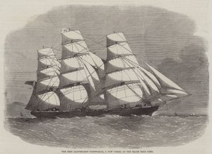Rauta Clipper-alus Cornwallis, Black Ball Line -yhtiön uusi alus.